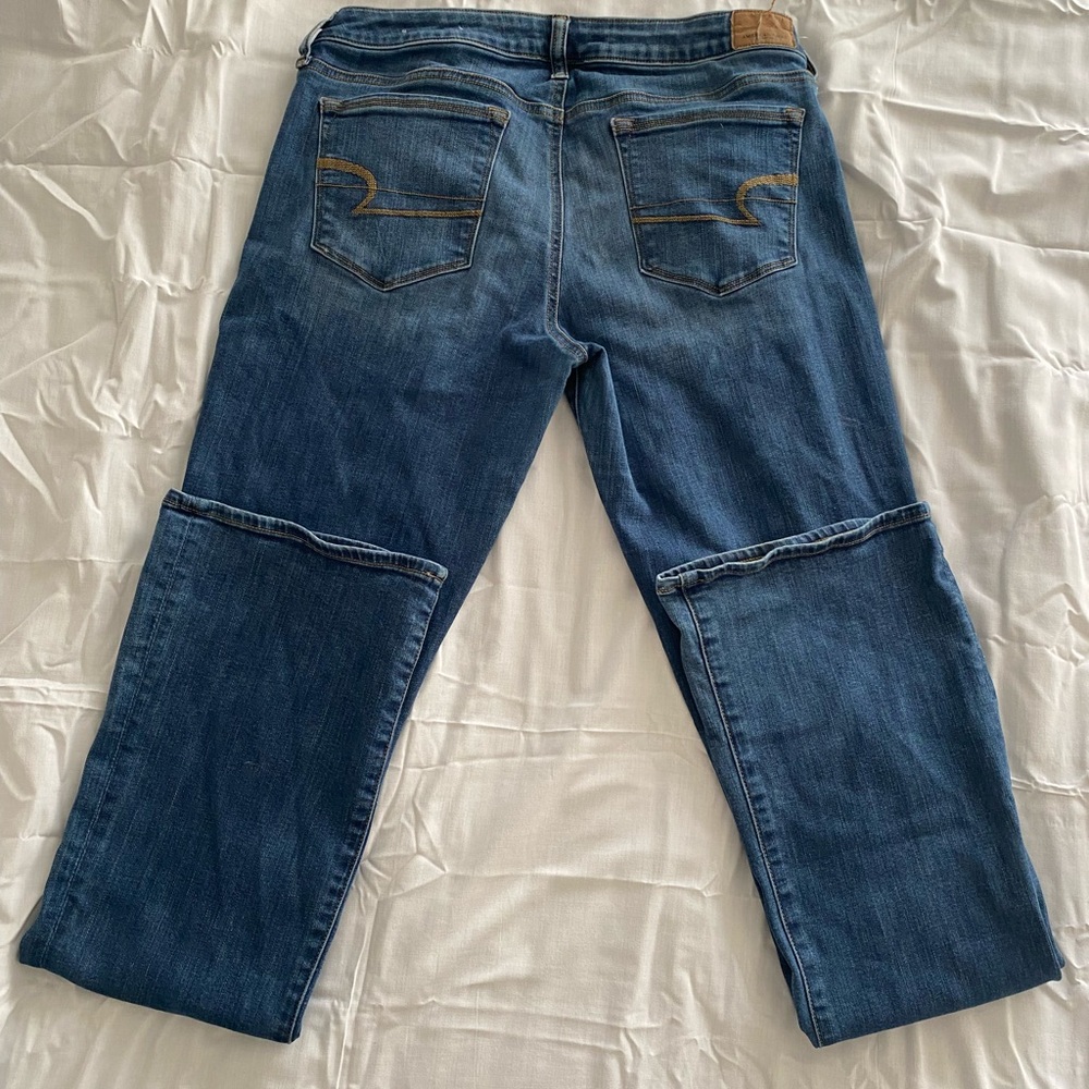 Womens American Eagle Outfitters Blue Boot Cut Jeans - Picture 12 of 13